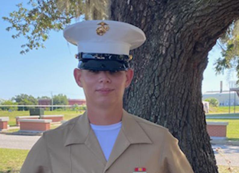 Huff graduates from Marine boot camp